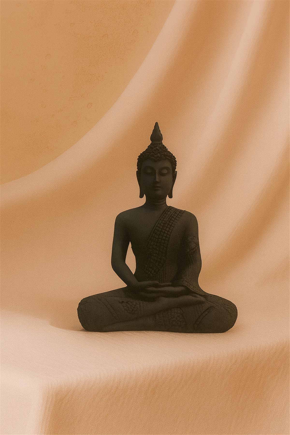 Budda Heykeli Sıyah
