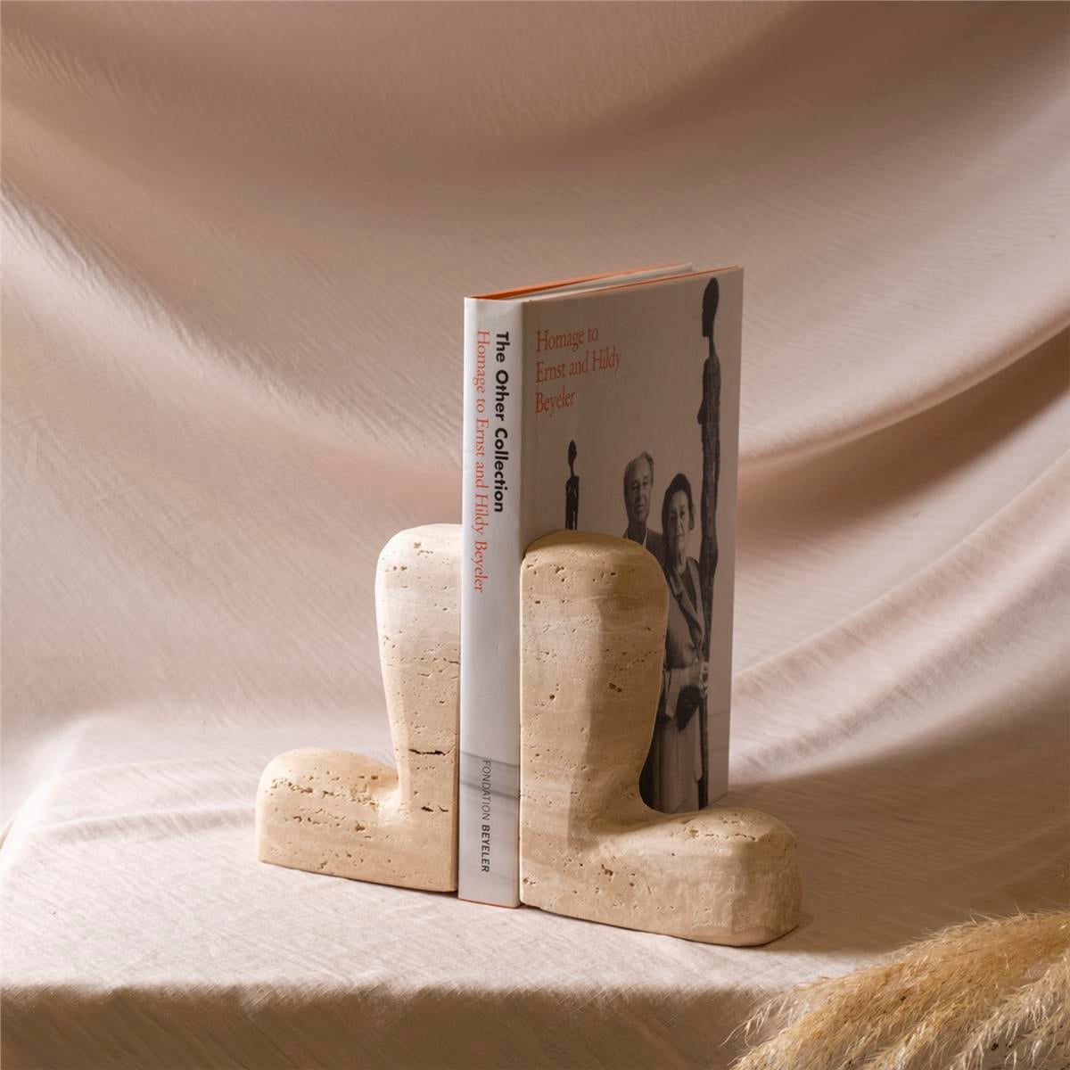 Traverten Kitap Tutucu