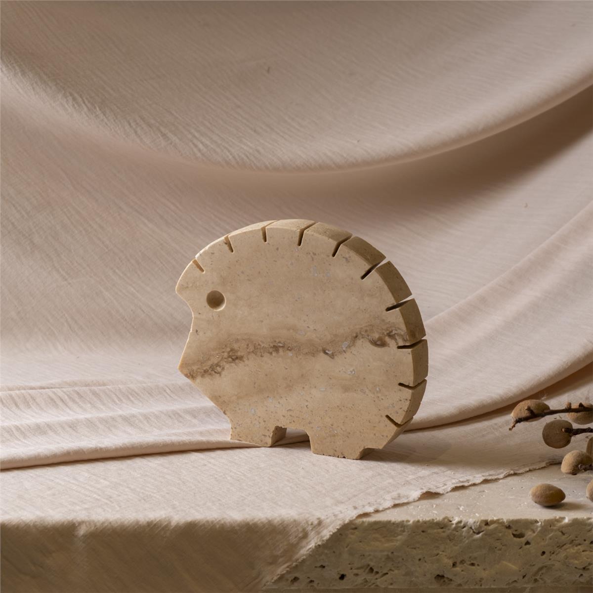 Traverten Kirpi Obje