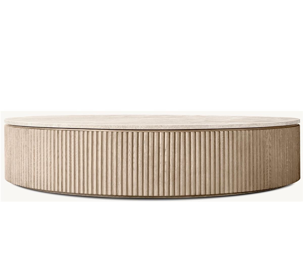 BYRON STONE ROUND COFFEE TABLE 90 CM