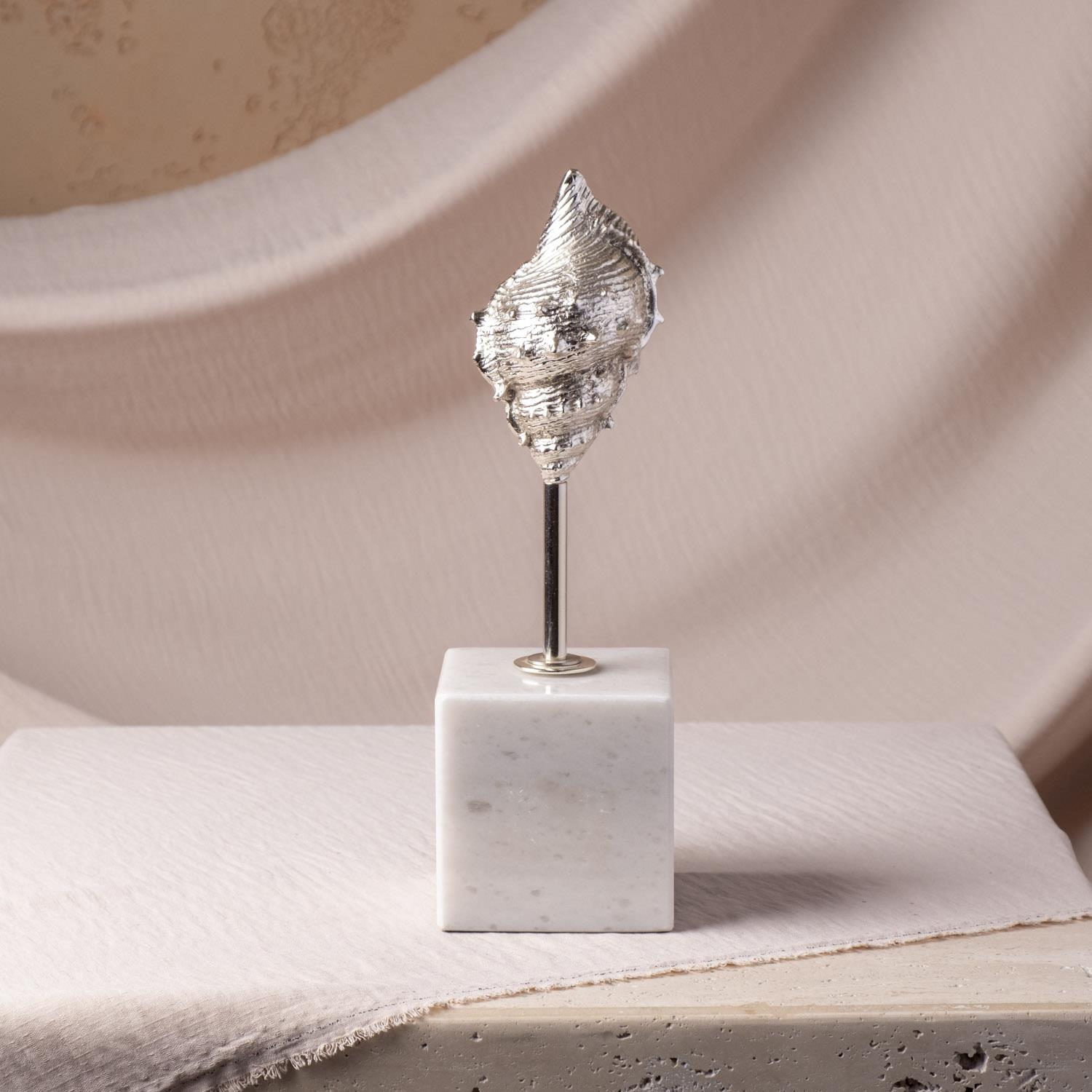 Mermer Kaideli Krom Kabuğu Kısa Obje 