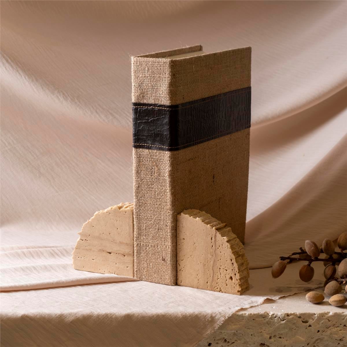 Traverten Hoolup Kitap Tutucu