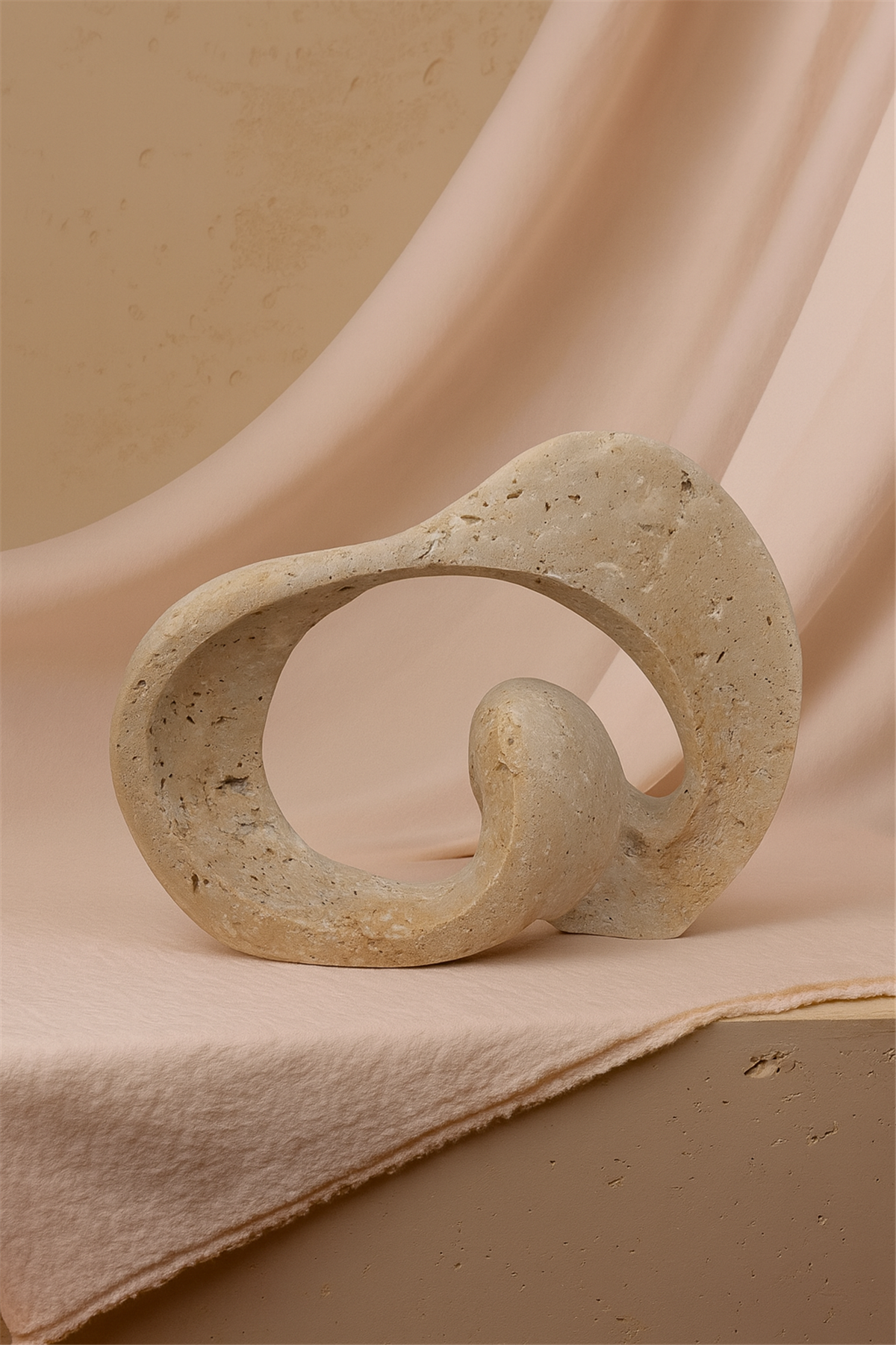 Traverten Geometrik Obje Küçük