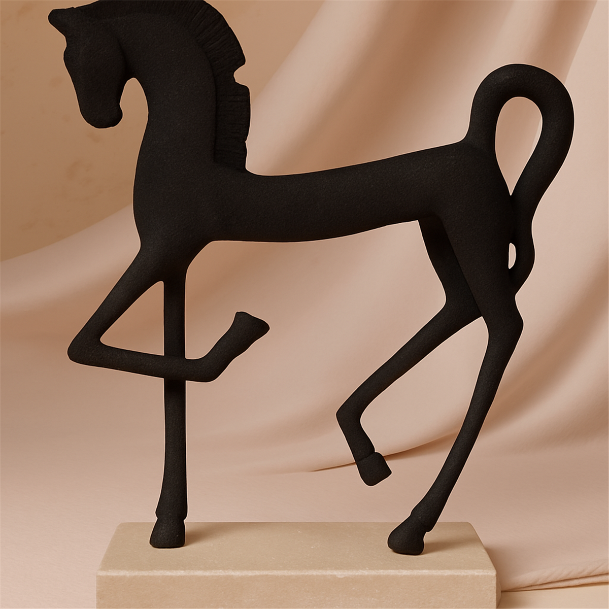 Traverten Merrmer Kaideli Siyah Truva At 