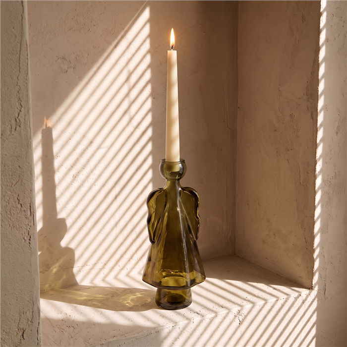 MARANDMORE CANDELABRO ANGEL 34 CM CON PLETINA DB761