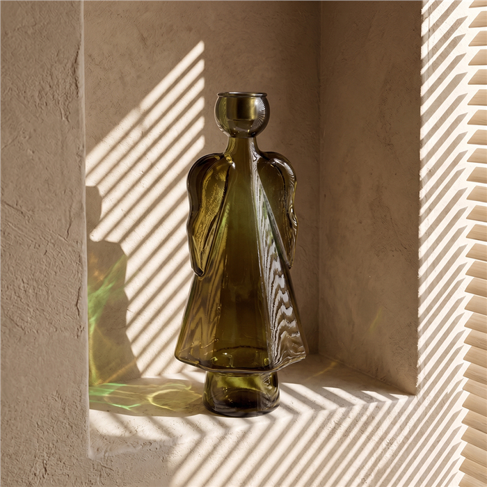 MARANDMORE CANDELABRO ANGEL 34 CM CON PLETINA DB761