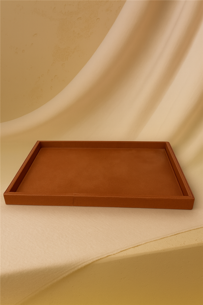 Taba Büyük Boy Deri Tepsi