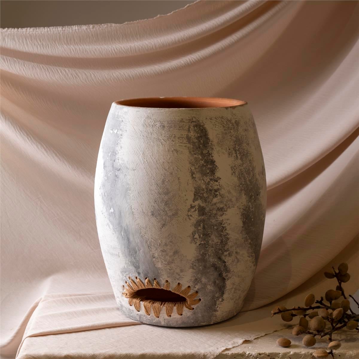 Rustik Seramik Tabure  Küp