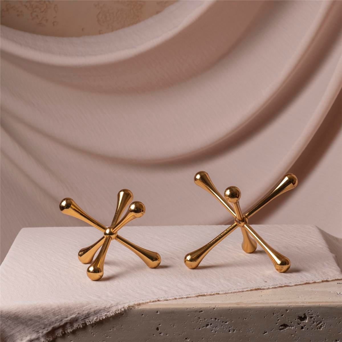 Gold Molekül Obje Set 