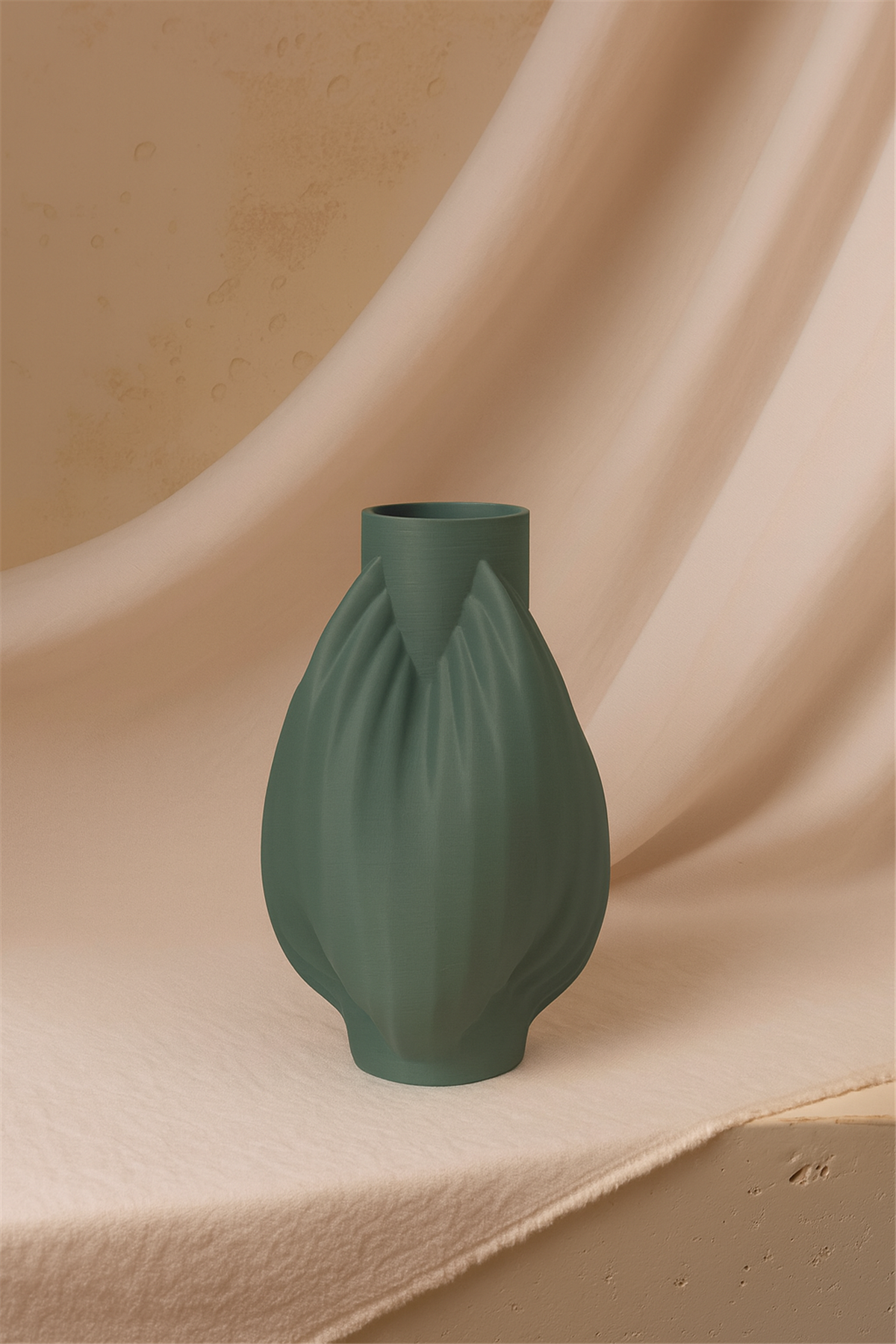 Küçük Boy Yeşil Beyzbol Vazo