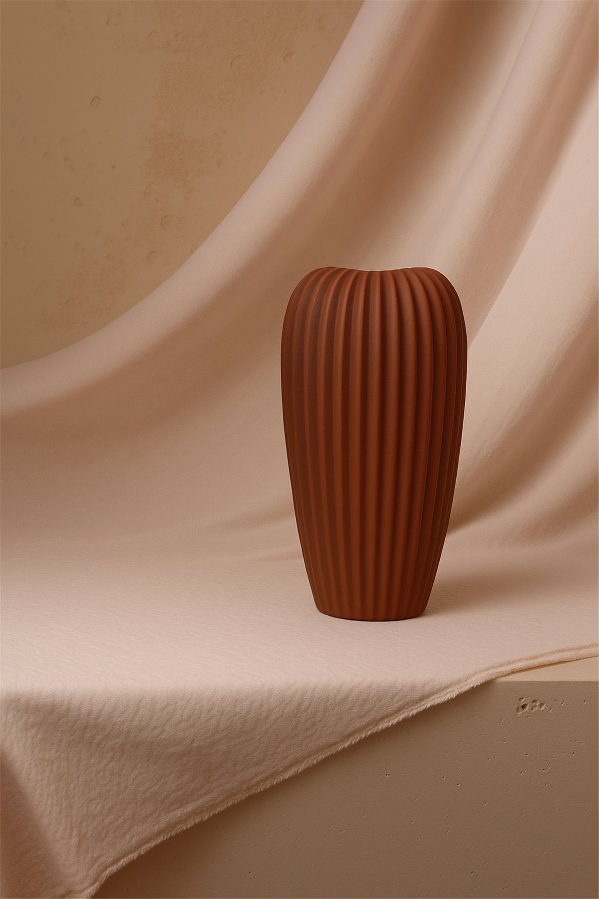 Kremit Bohça Vazo Büyük Boy