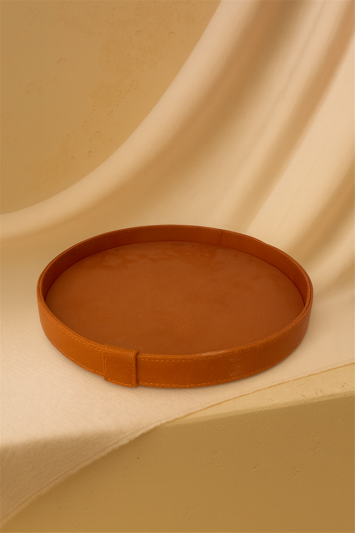 Taba Renk Oval Tepsi