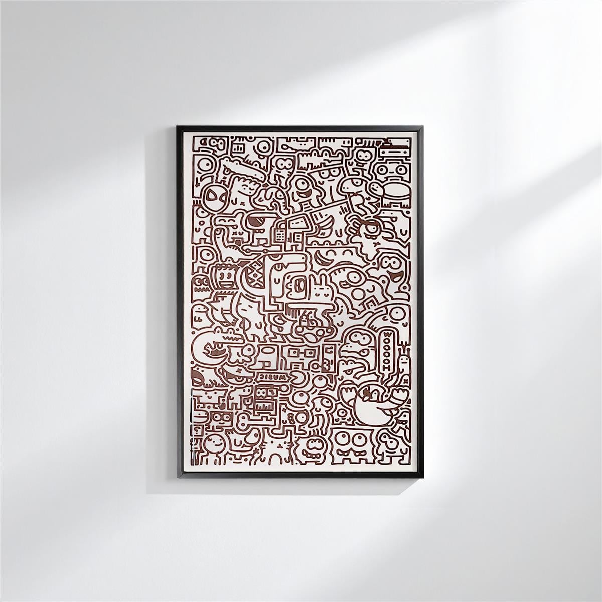 Chaos 50x70 Cm Tablo Beyaz