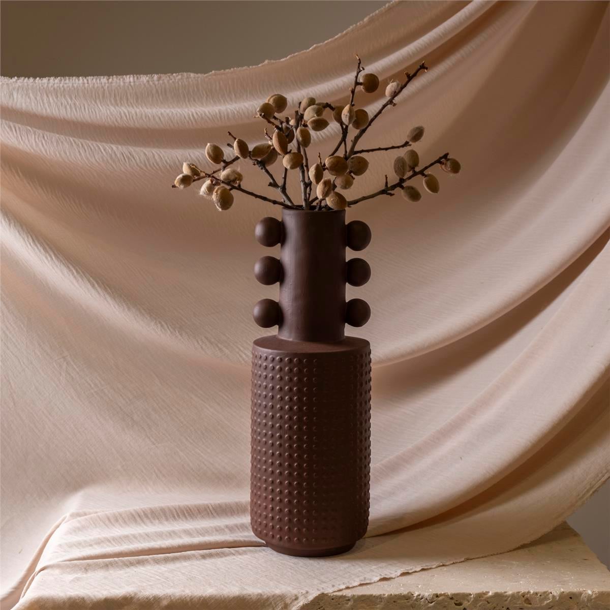 Kahverengi Büyük Baloncuk Vazo