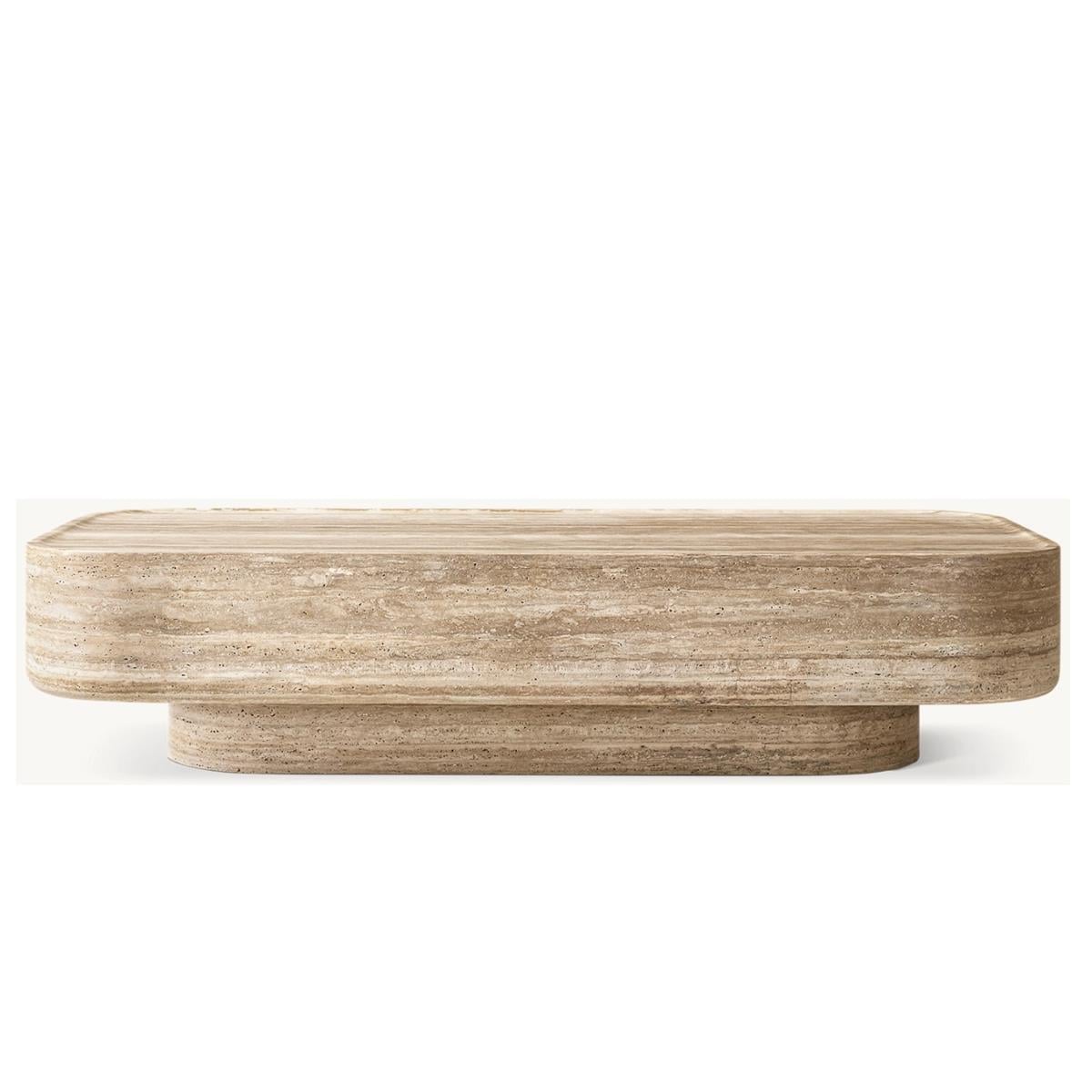 VITOLO CARVED COFFEE TABLE 140X75 CM