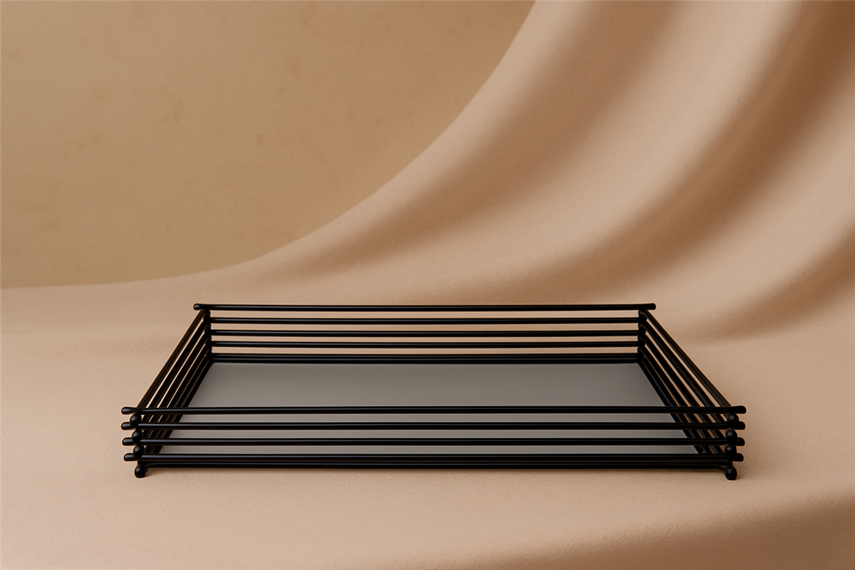 Sıyah Aynalı Tepsı -Büyük