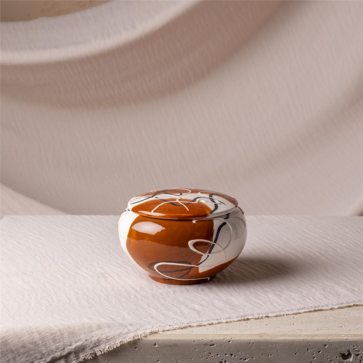 Turuncu Kapaklı Pudriyer 