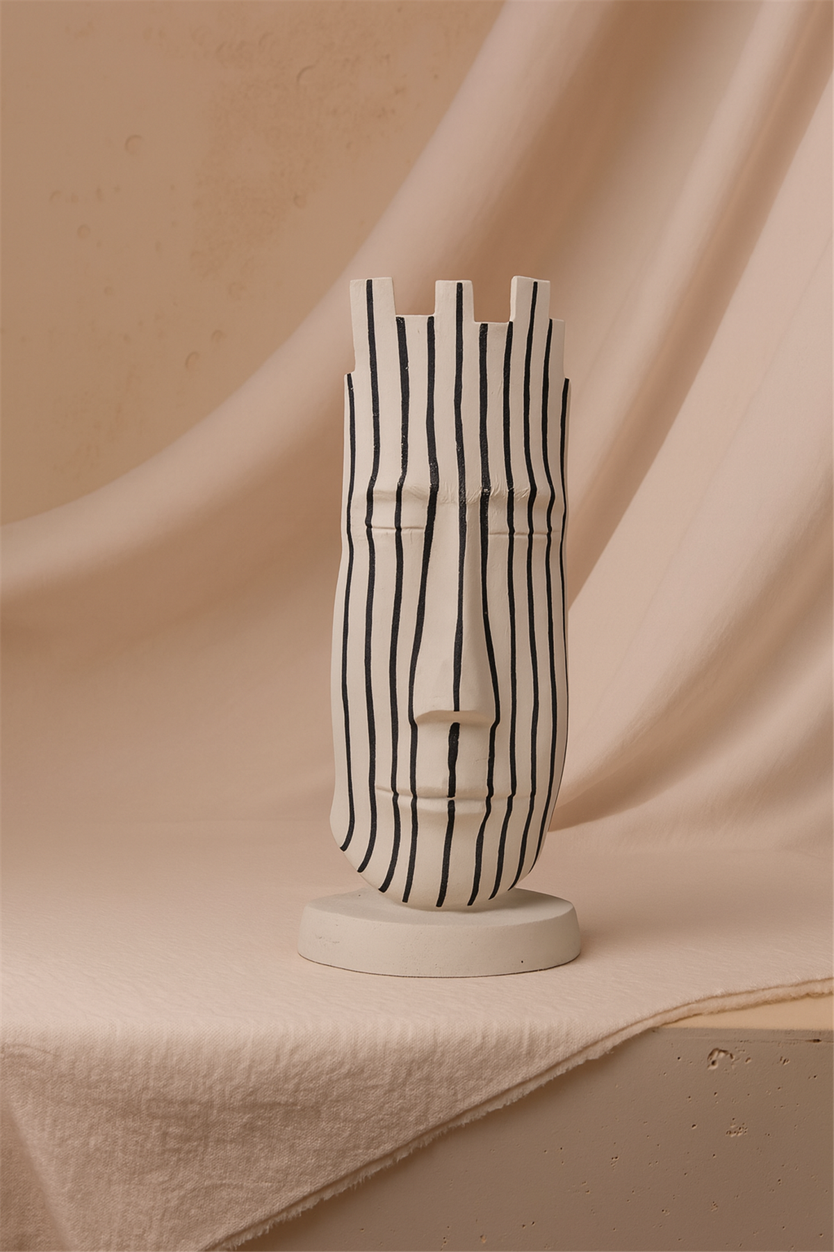 Çizgili Büyük Boy Maske