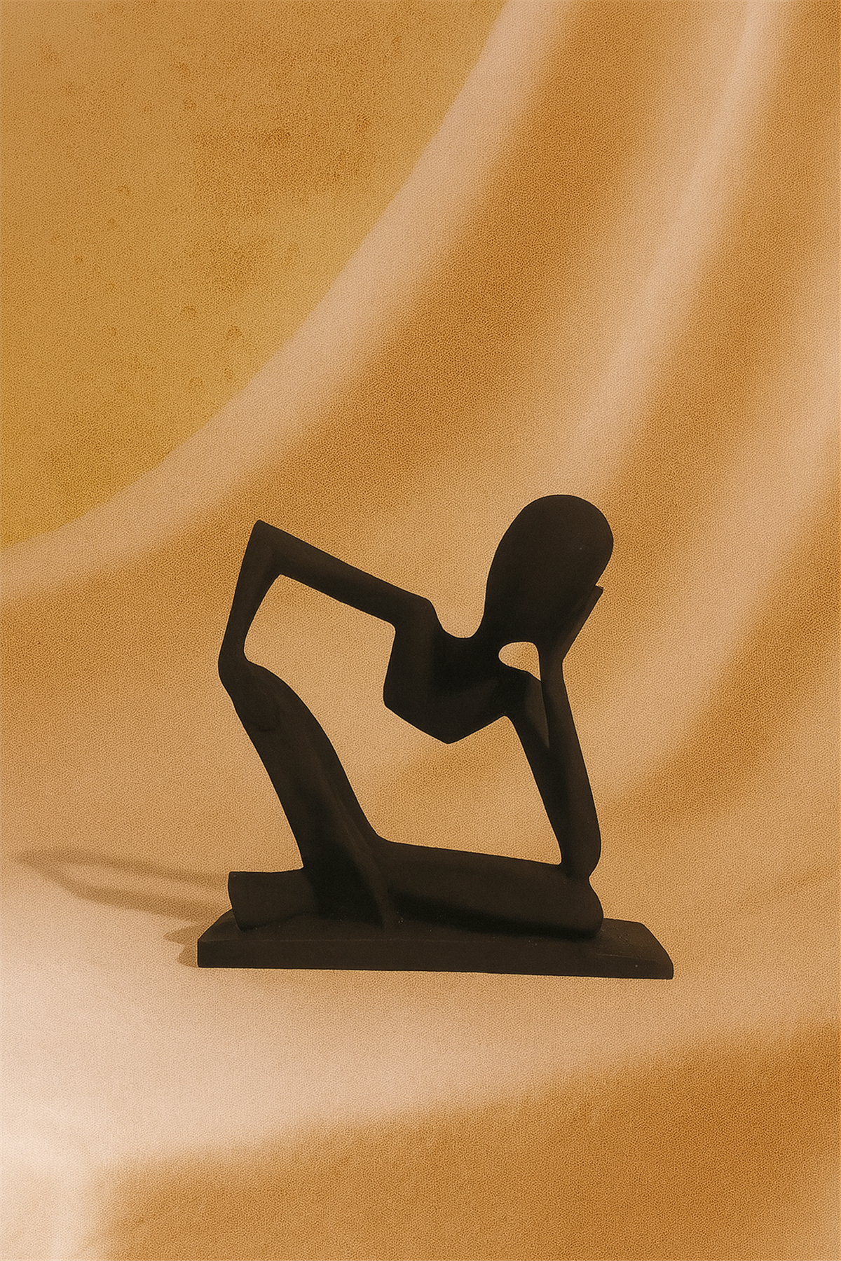 Düşünen Adam Obje - Siyah