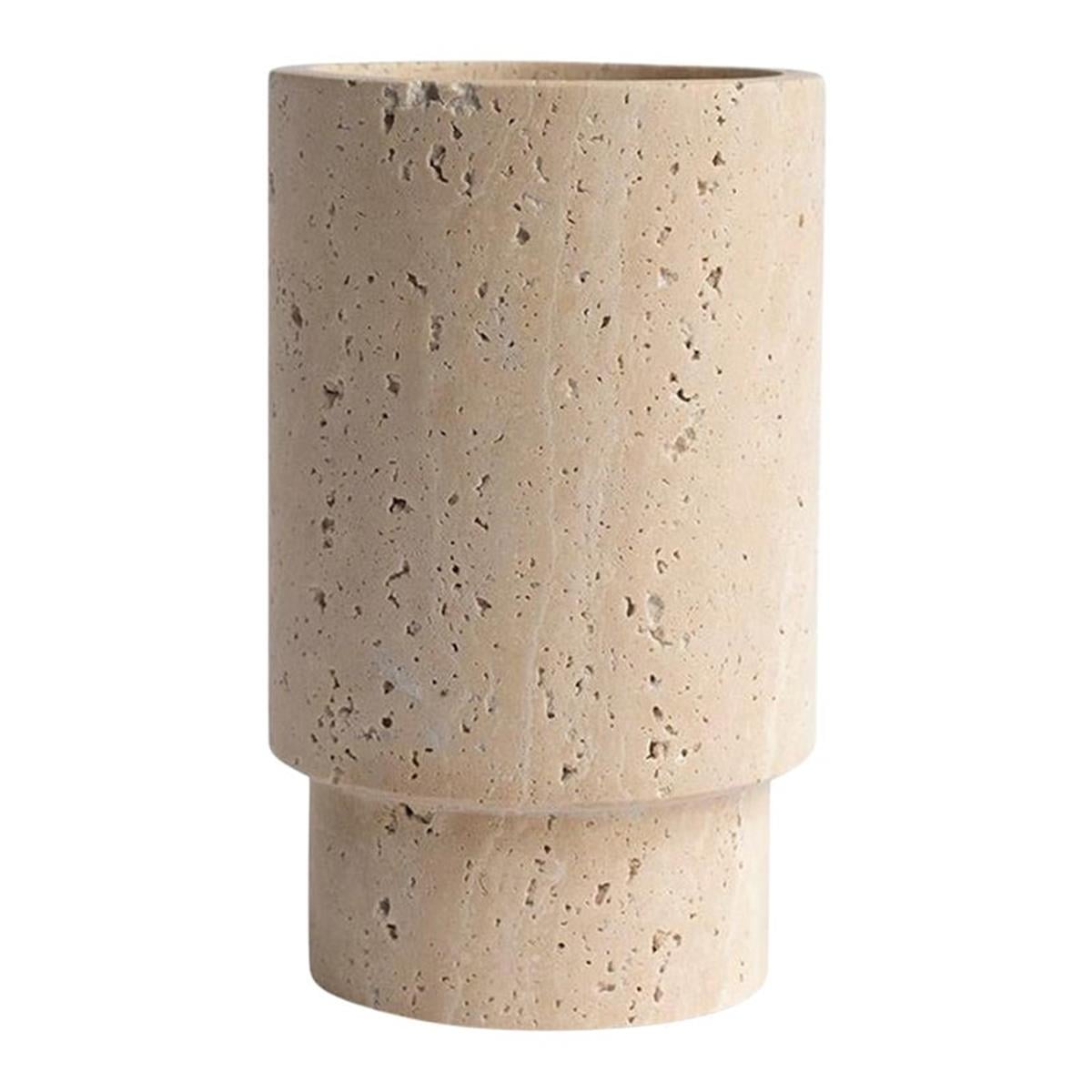 Traverten Vazo - Şarap Soğutucu