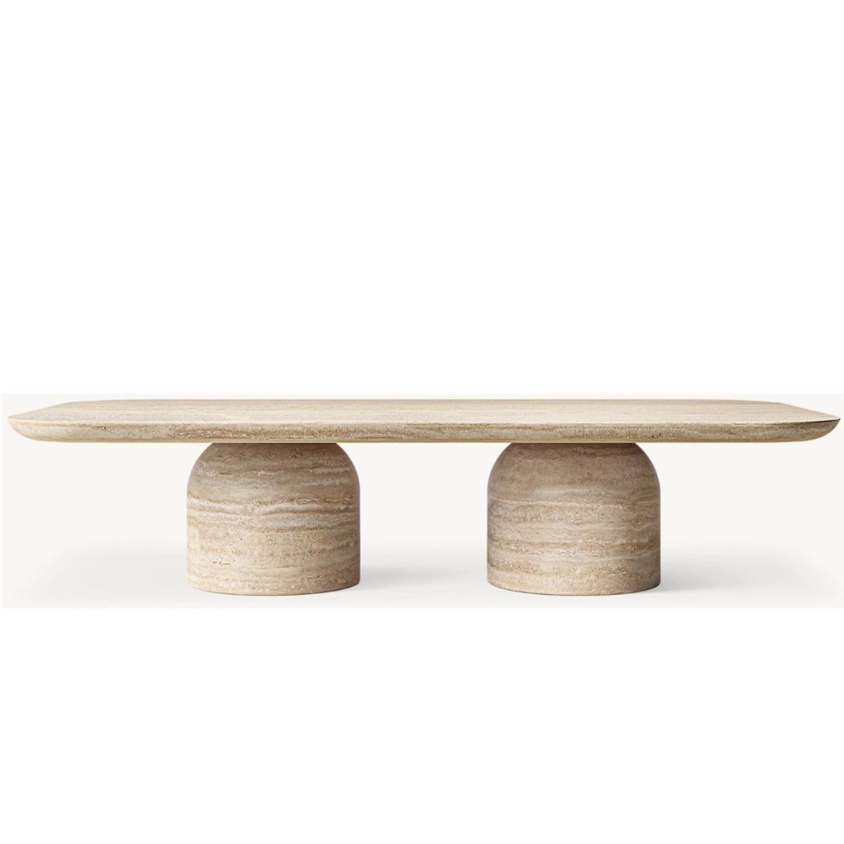 CUPOLA CARVED COFFEE TABLE 140X75 CM