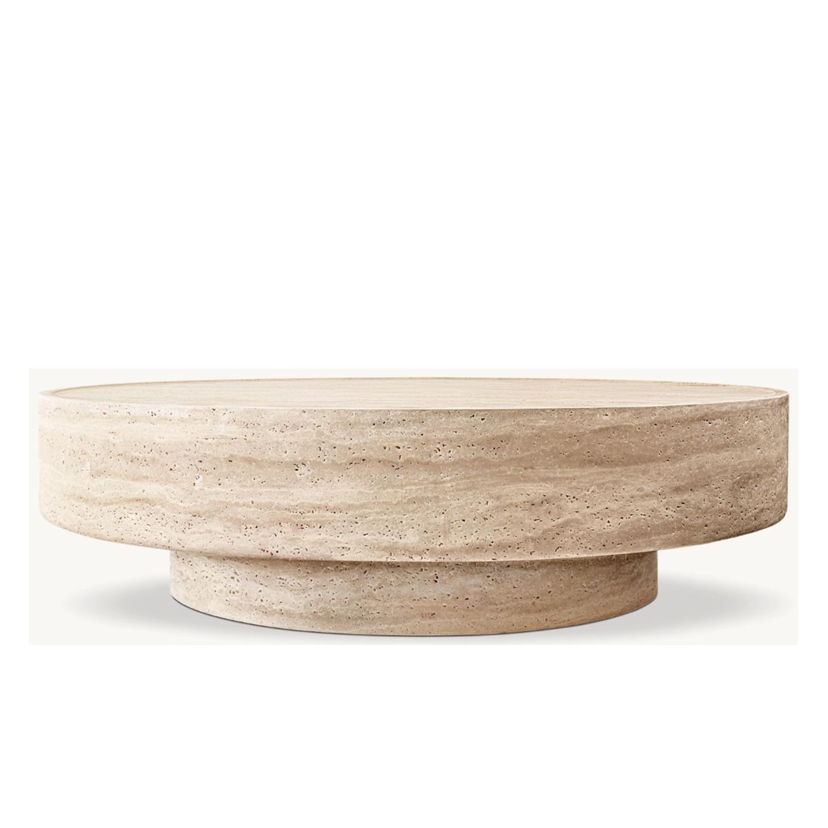 VİTOLO CARVED ROUND COFFEE TABLE 120 CM