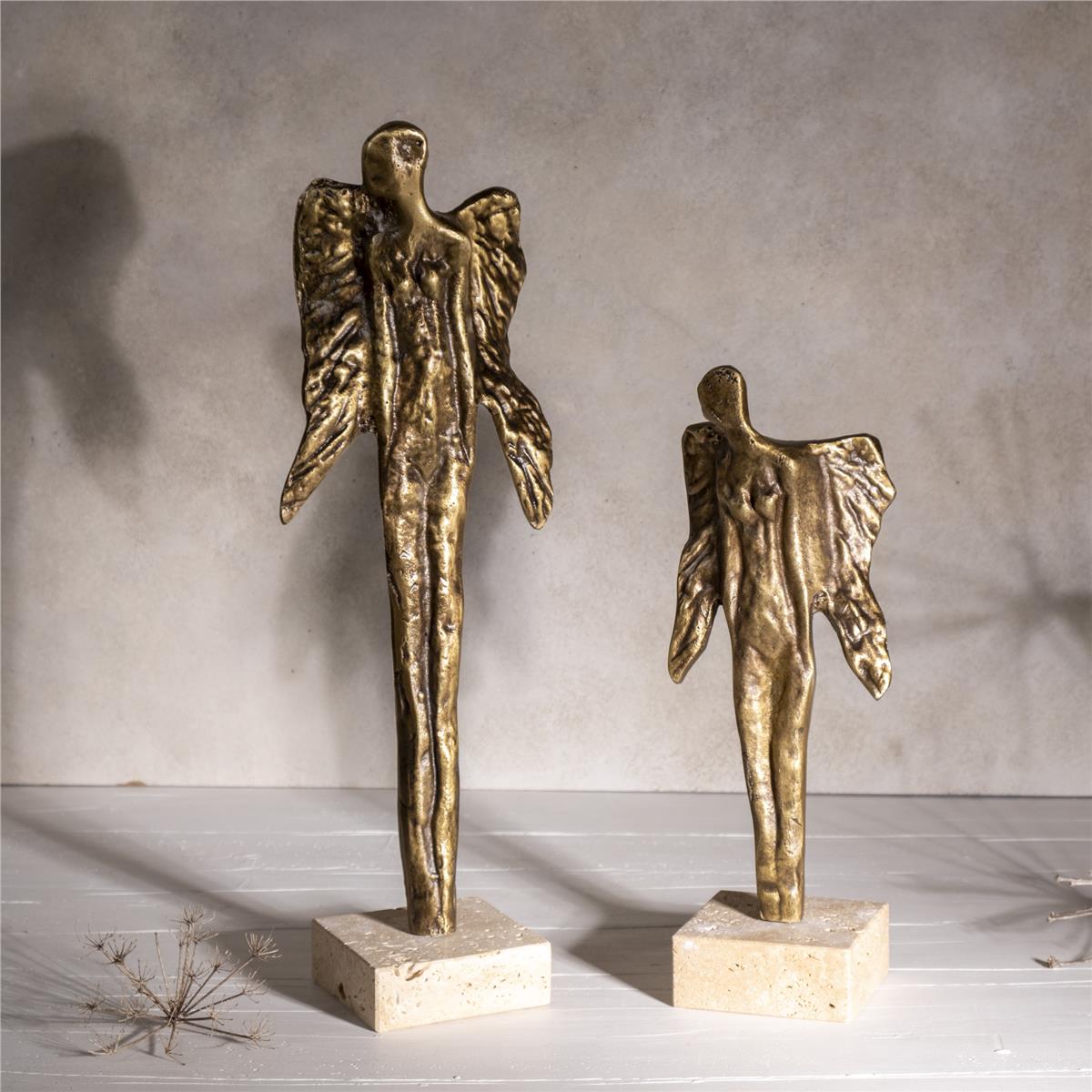 Traverten Angel Obje Set