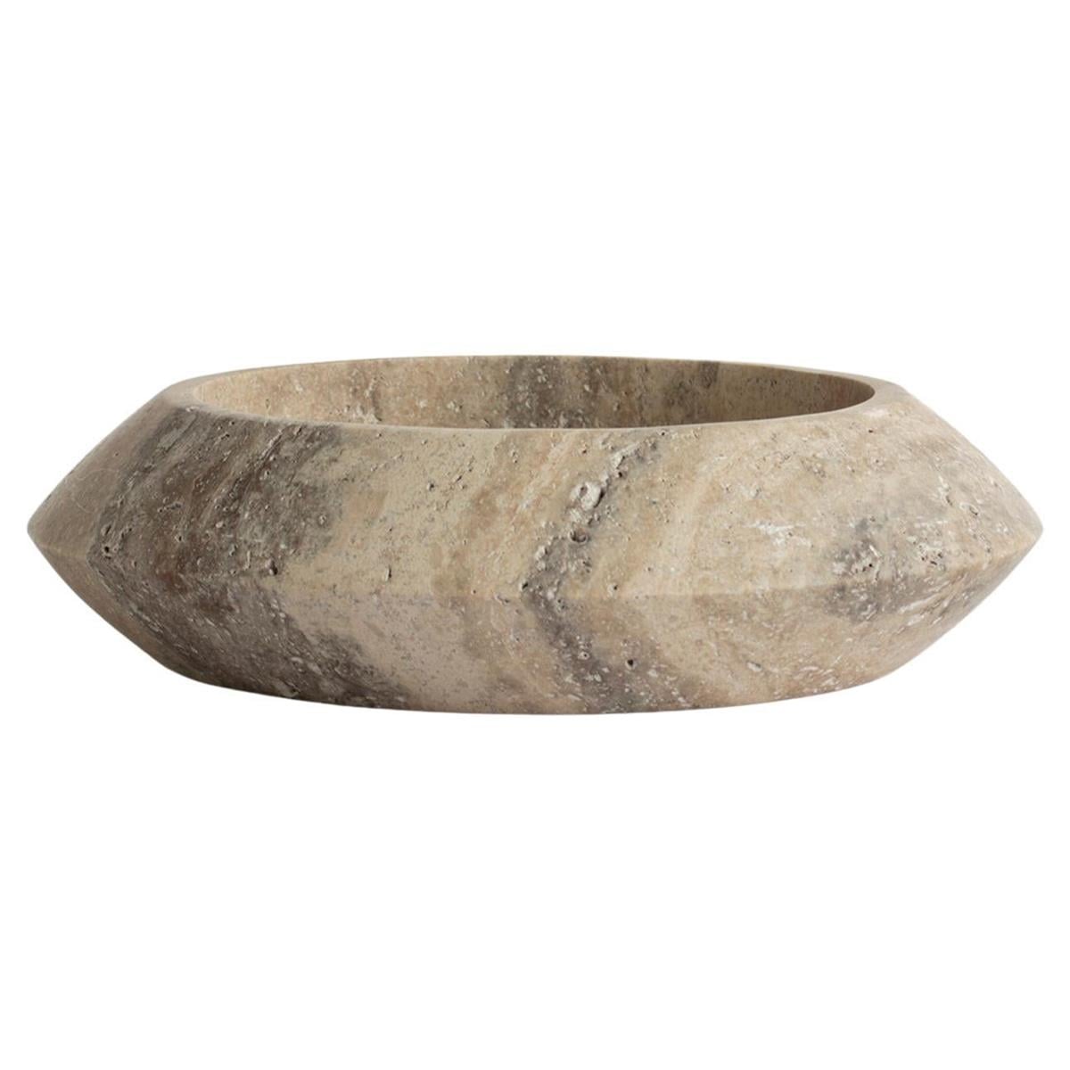 Silver Travertine Eclipse