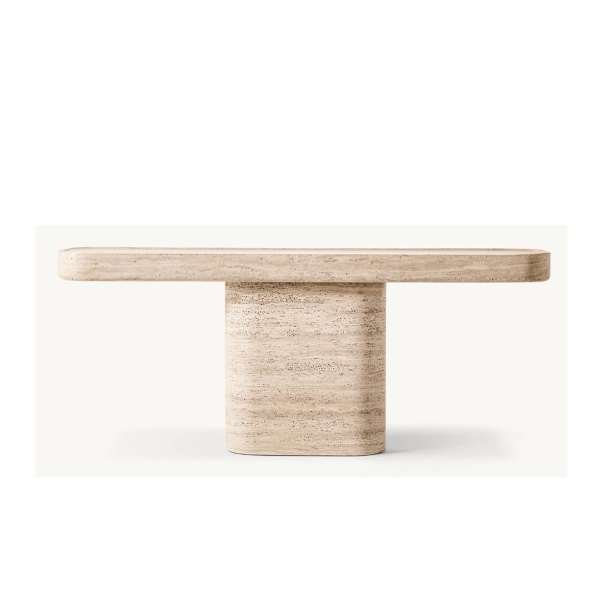 VİTOLO CARVED CONSOLE TABLE 90X30 CM