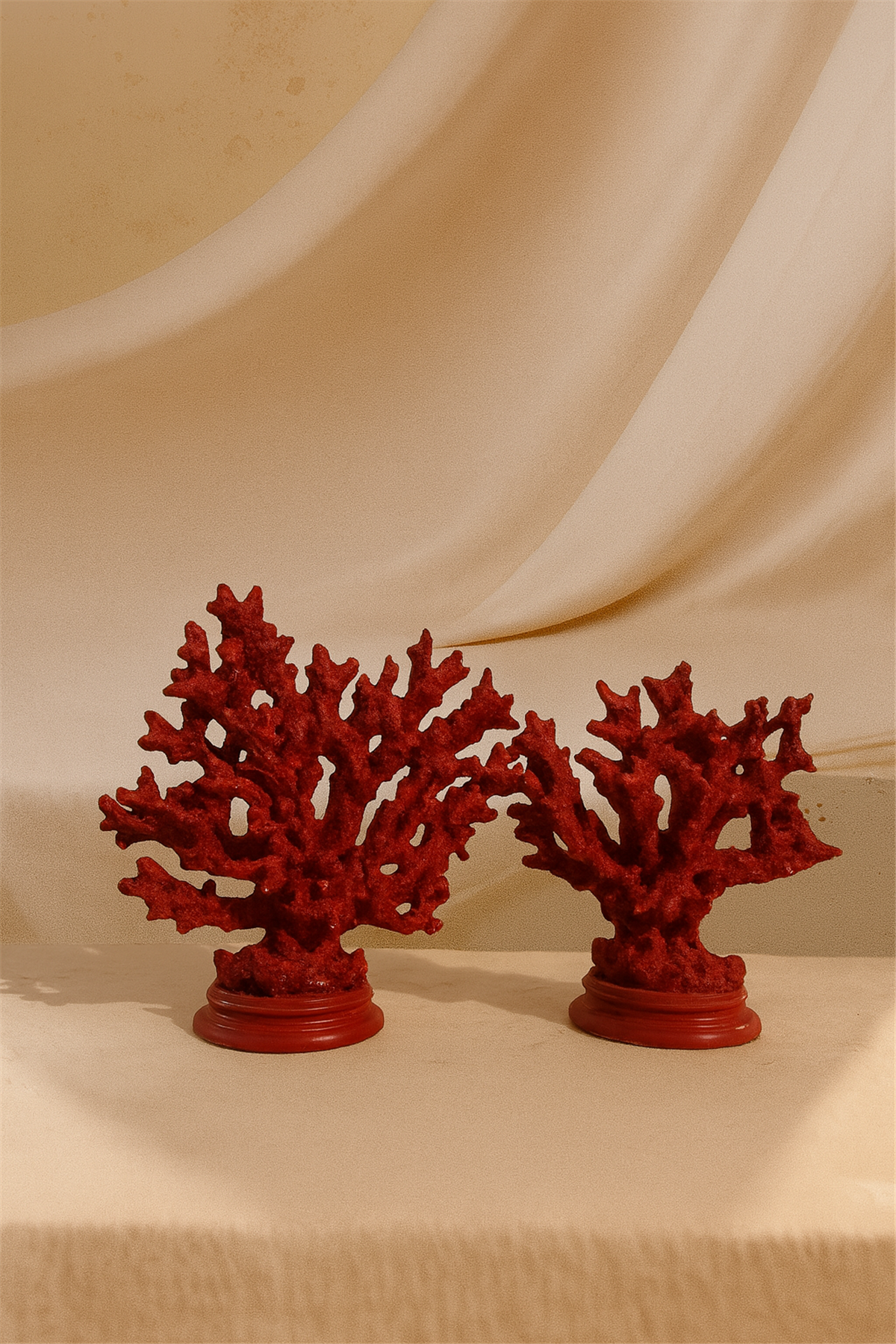 Kırmızı İnce Mercan 2 'Li 