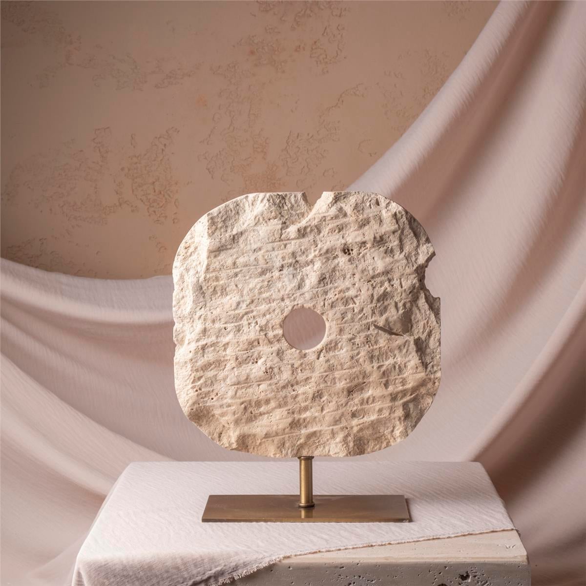 Traverten  Dekoratif Obje L