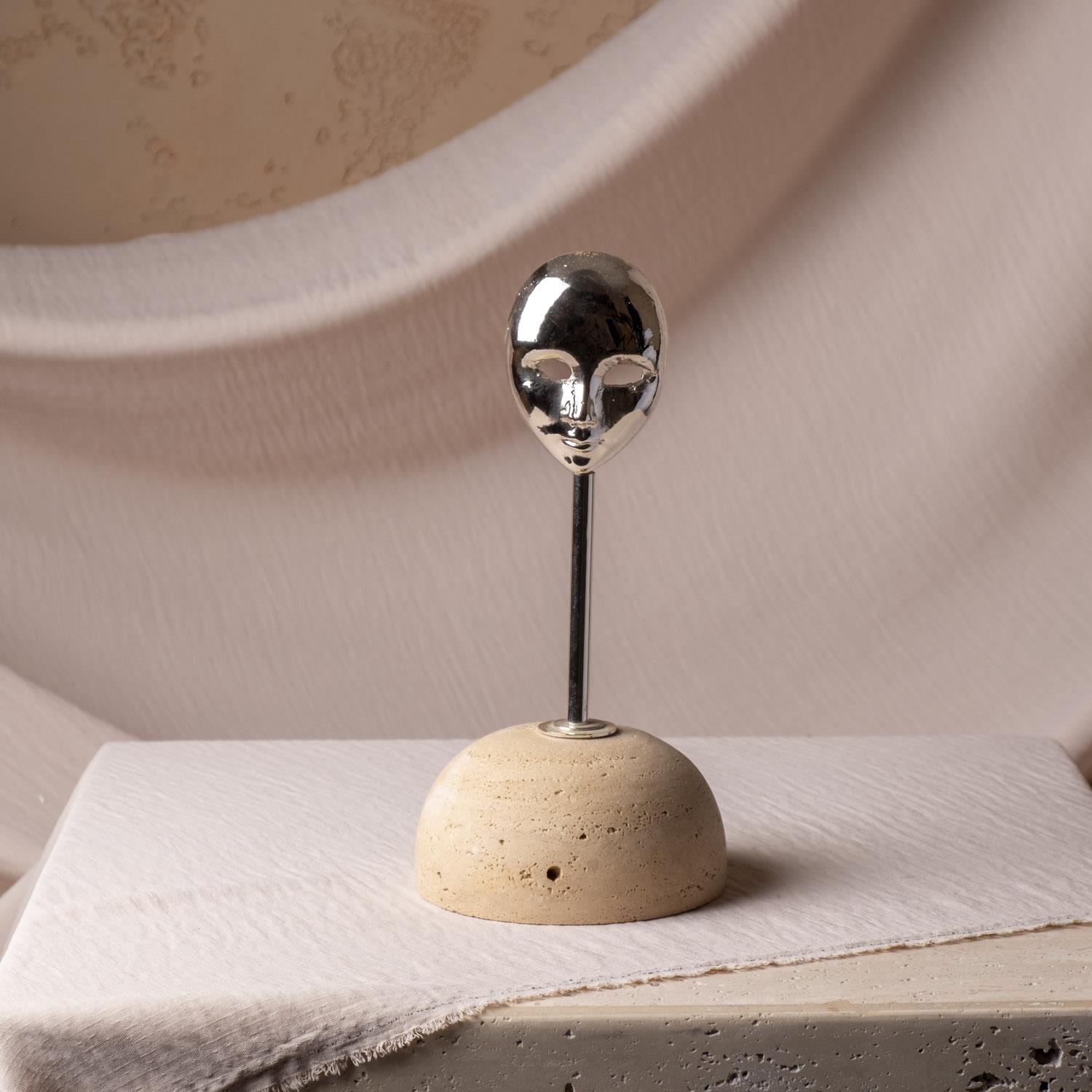 Venedik Maske Krom Kücük Boy