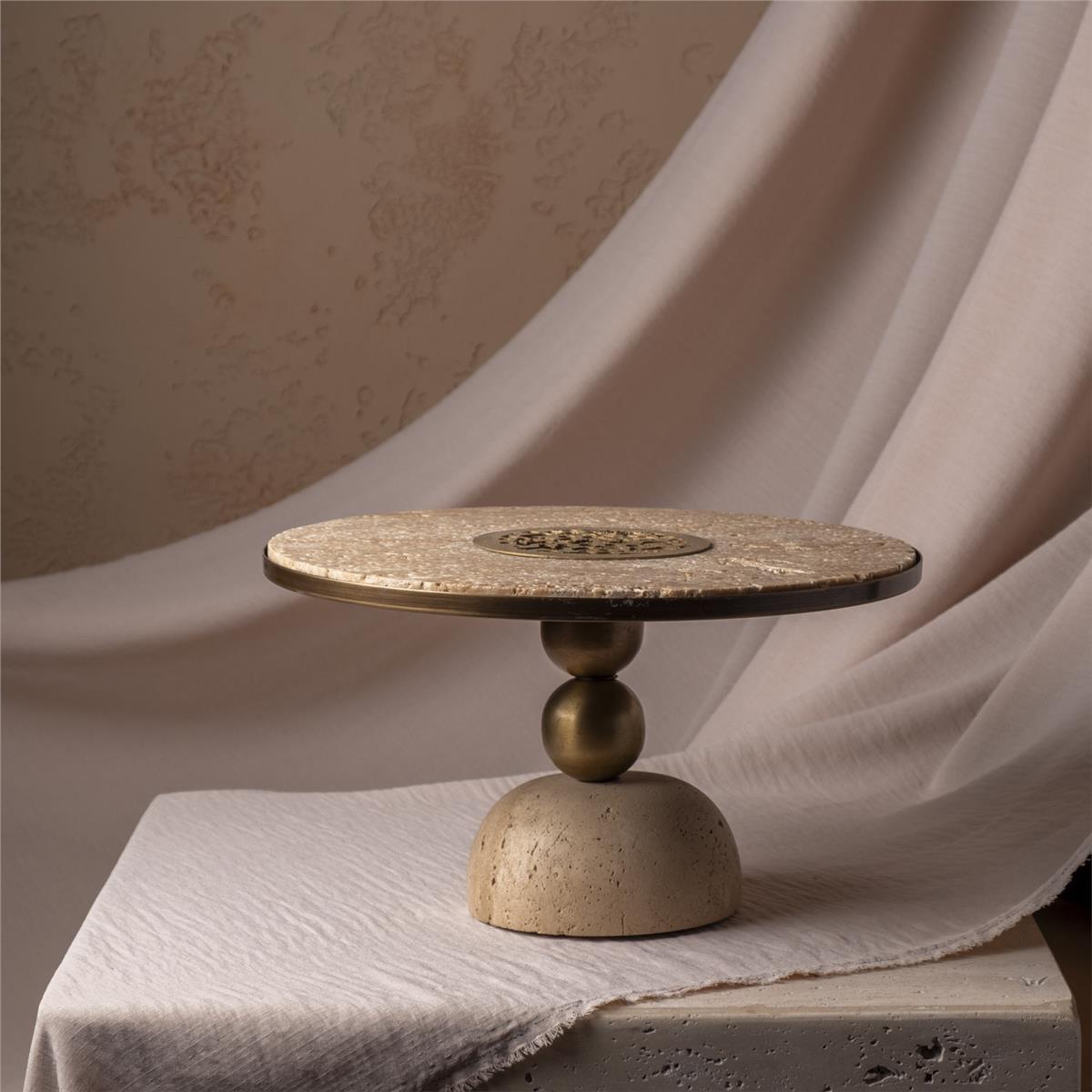 Uzun Ayaklı Metal Tepsi Küçük Boy