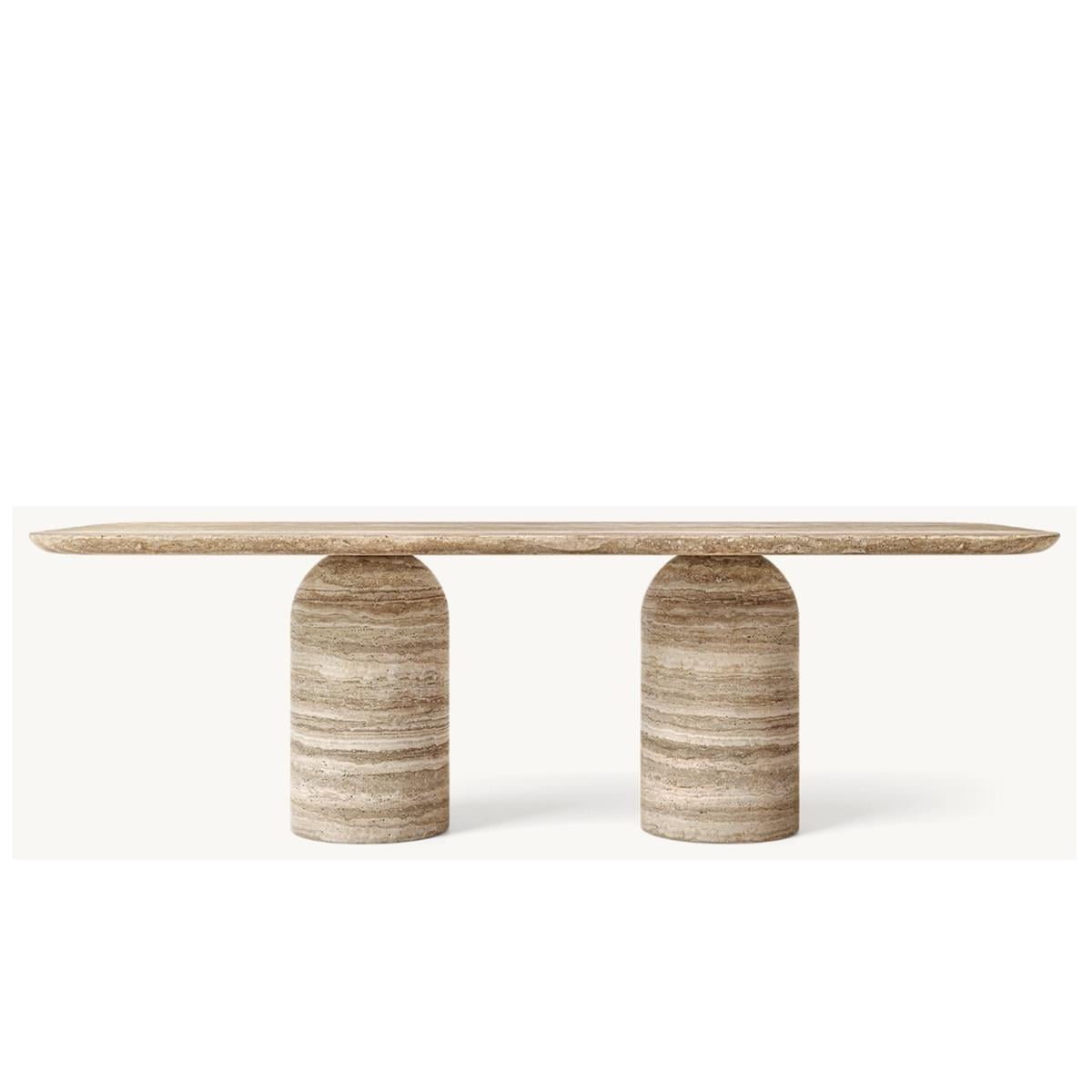 CUPOLA CARVED RECTANGULAR DİNİNG TABLE 180X95 TL