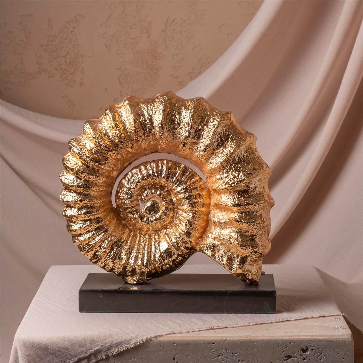 Gold Midye Kabuğu Obje