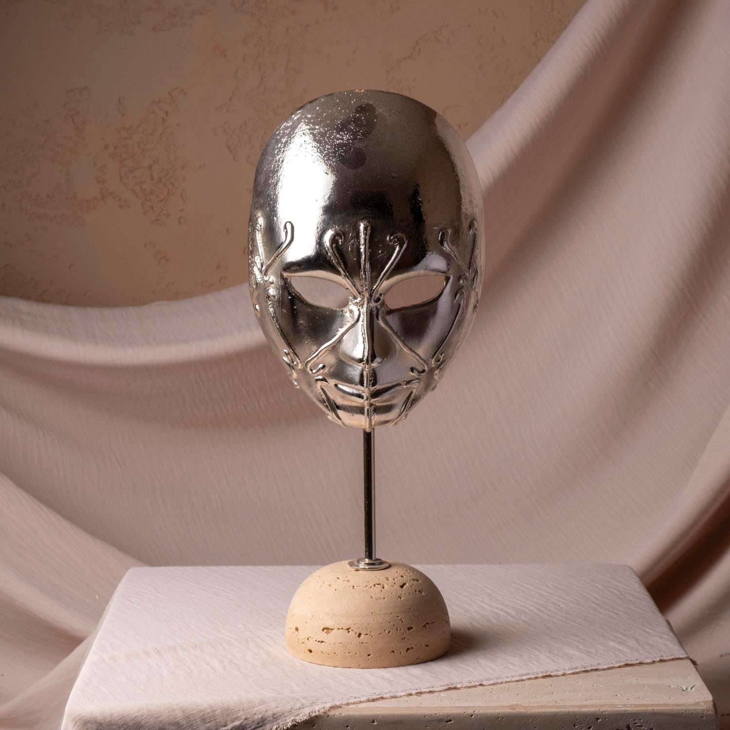 Venedik Maskesi Krom Büyük Boy