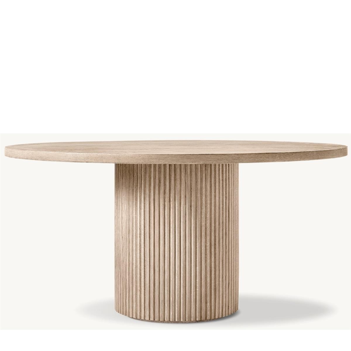 BYRON STONE ROUND DİNİNG TABLE 120X75 CM