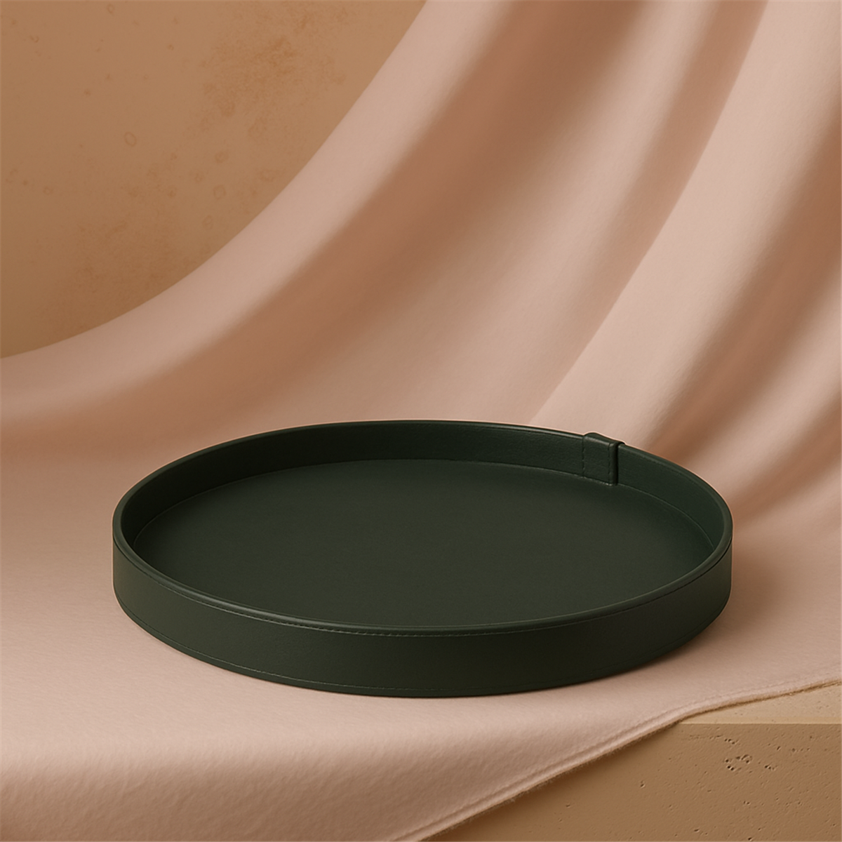 Yeşil Renk Oval Tepsi