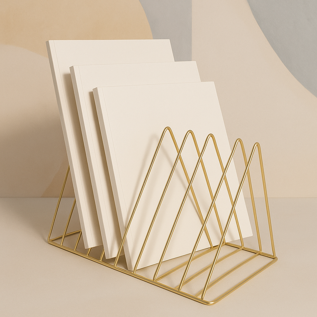 Gold Metal Dergi Tutucu