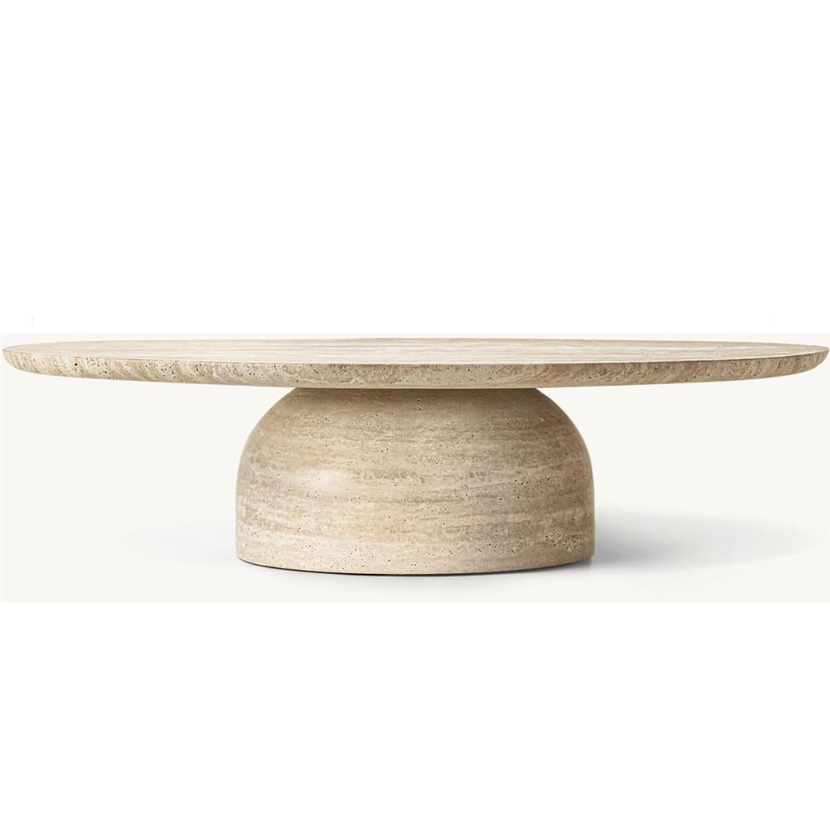 CUPOLA CARVED ROUND COFFEE TABLE 90 CM