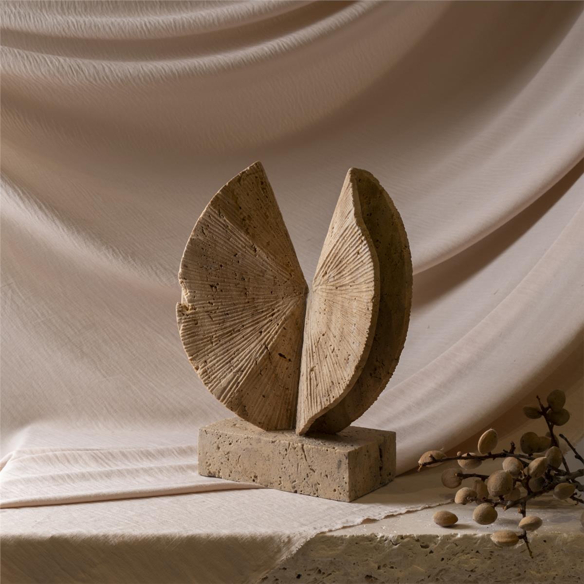 Traverten Yelpaze Obje Büyük