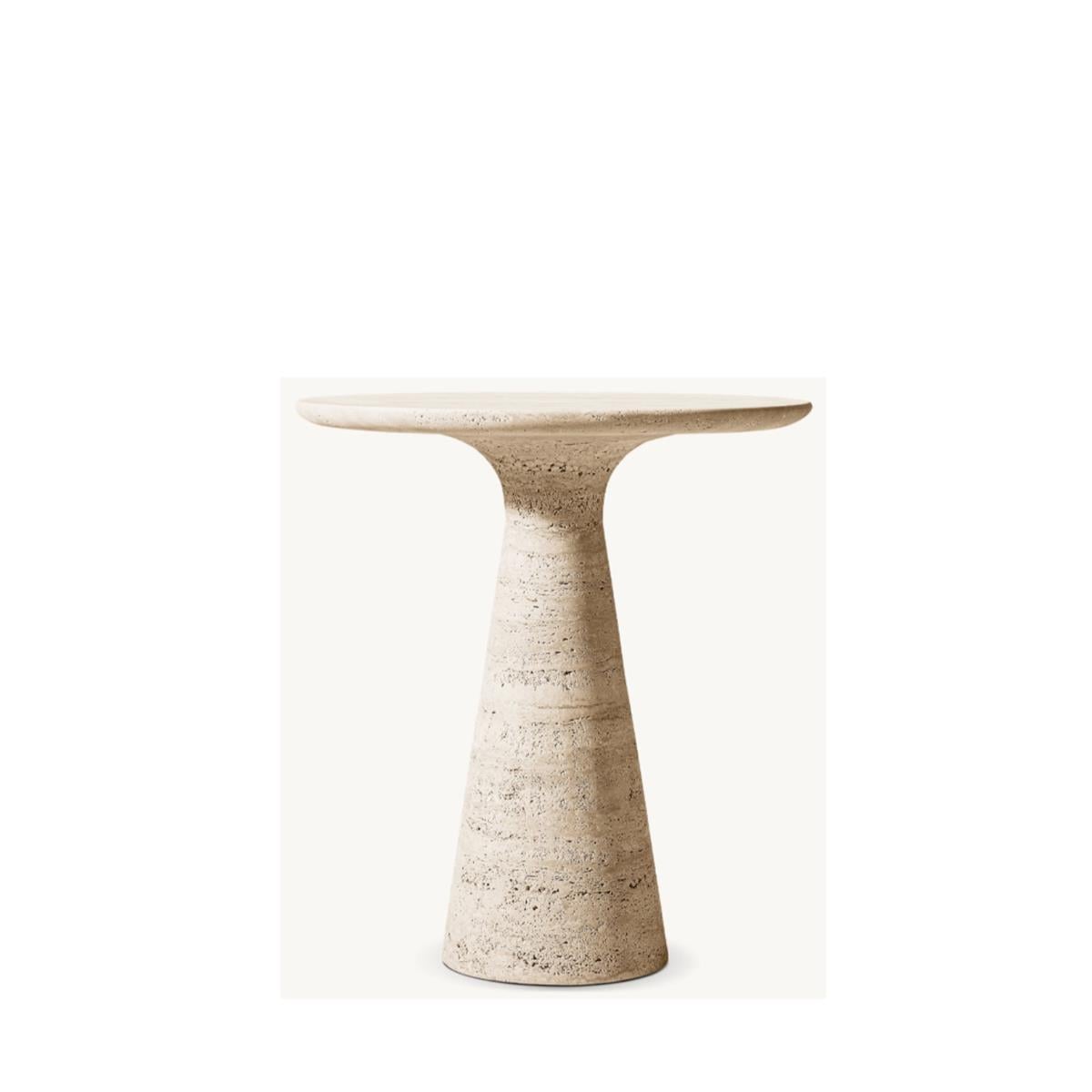 GİO STONE ROUND SİDE TABLE 35 CM