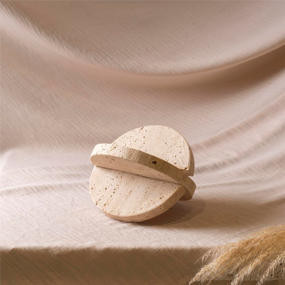 Traverten Kitap Üstü Obje