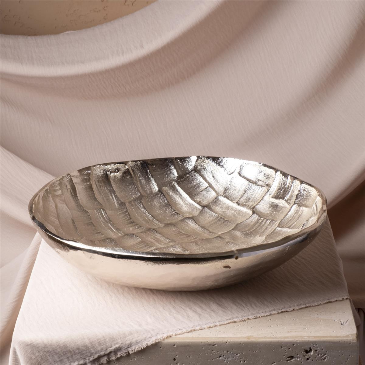 Yuvarlak Krom  Büyük Boy Tabak