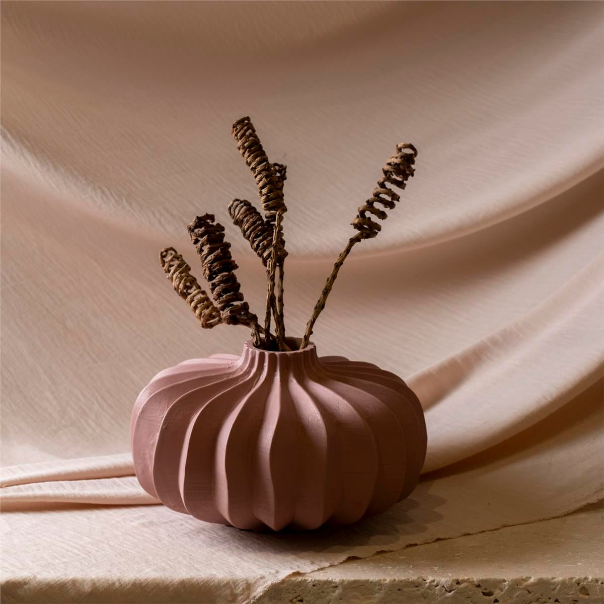 Pembe Tsunami Vazo Küçük