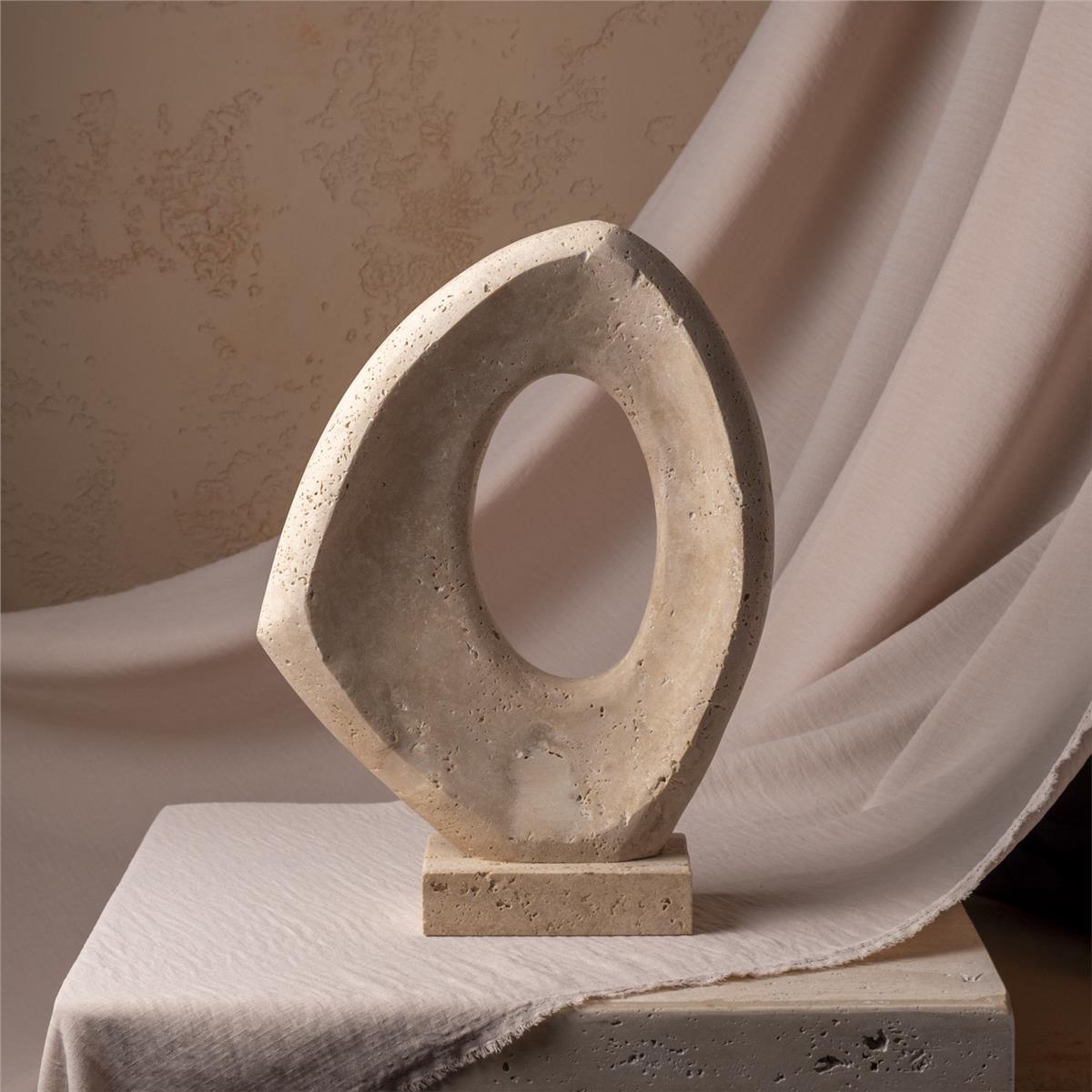 Traverten Dalgalı Mermer Obje