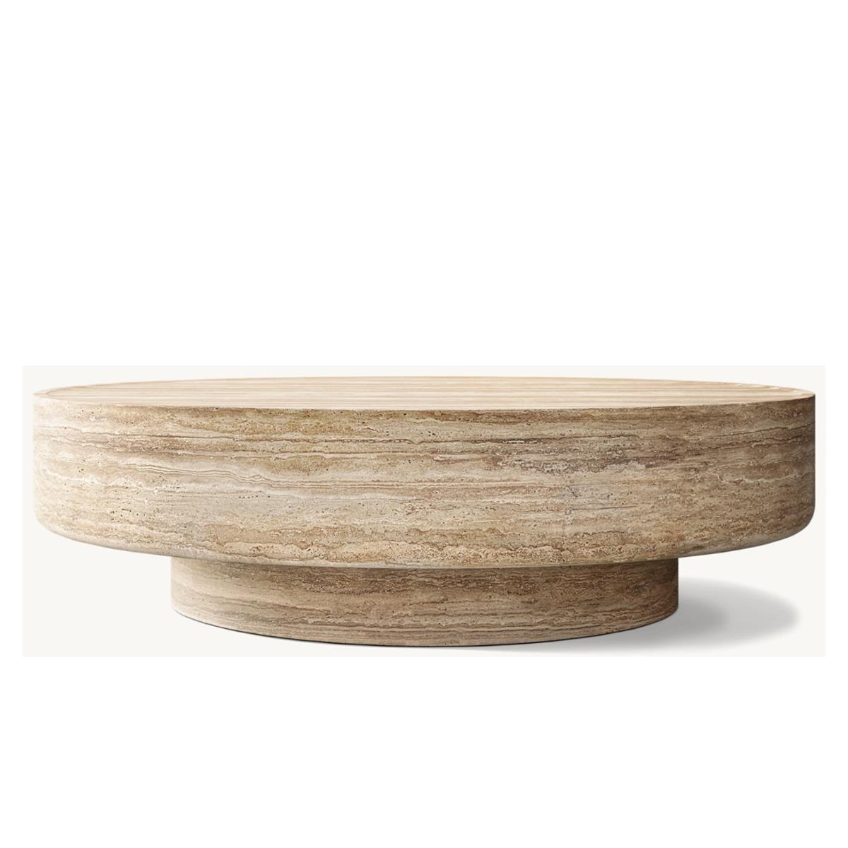 VİTOLO CARVED ROUND COFFEE TABLE 90 CM