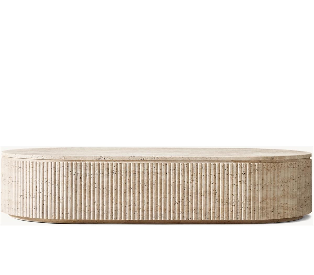 BYRON STONE COFFEE TABLE 100x50 CM