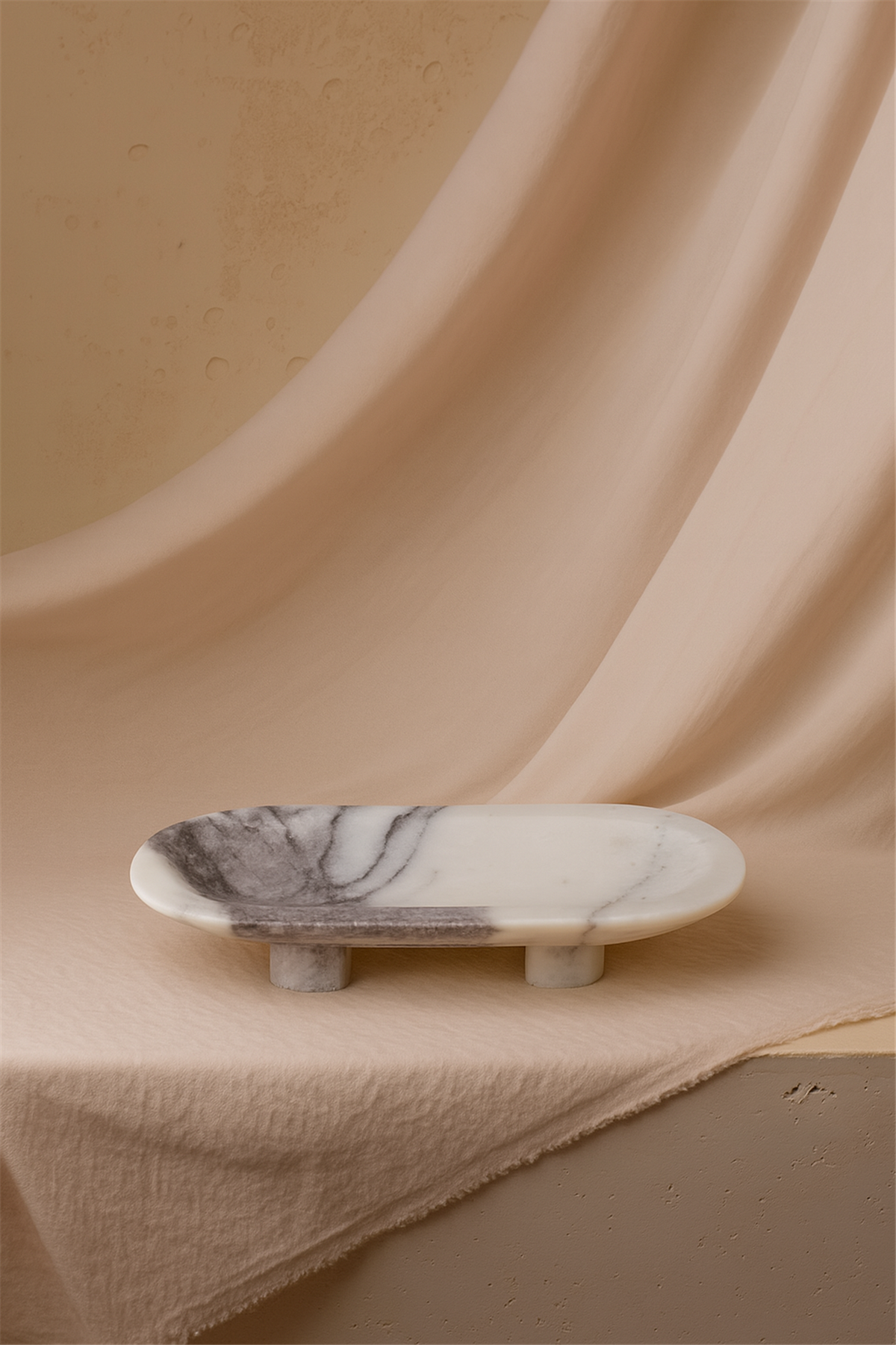 Irmak Mermer Küçük Boy Servis Tabağı Leylak