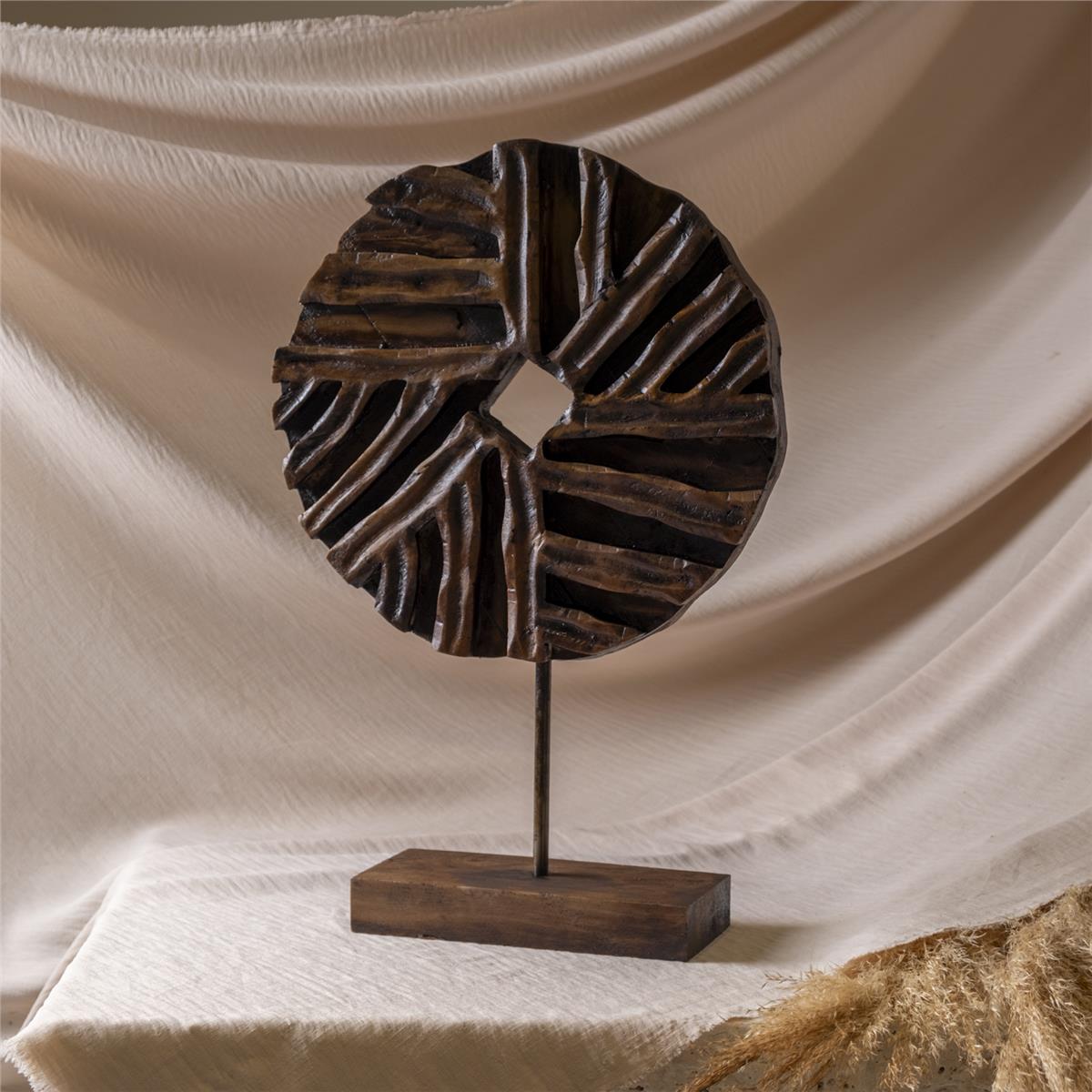 Ahşap Patine  Yelpaze Obje